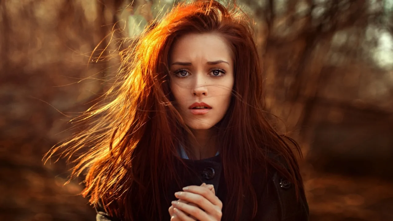 124375 hairstyle eye beauty red hair hair 1920x1080