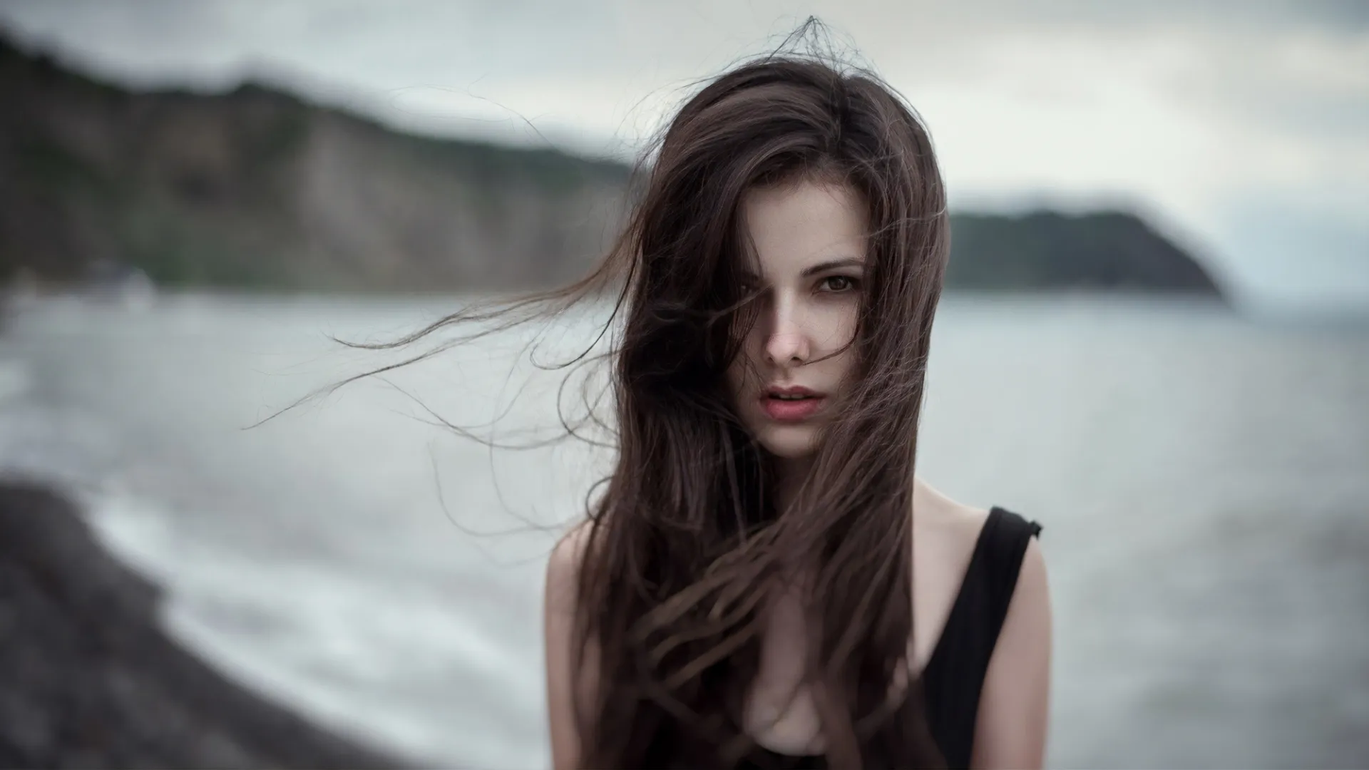 138092 brown hair face skin lip head 1920x1080