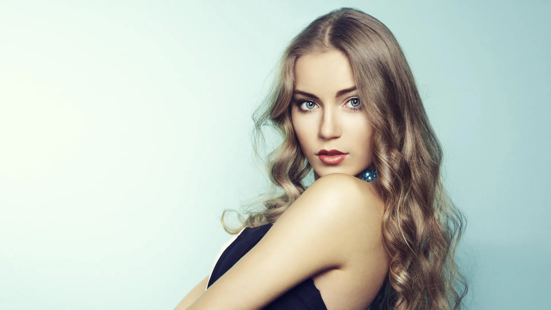 138204 model beauty hairstyle lipstick skin 1920x1080