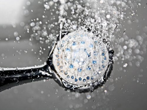 shower, shower head, nature, water, waterdrop, run down, to bathe, hygiene, to wash, personal hygiene, metal, silver, chrome, wet, splash, structure