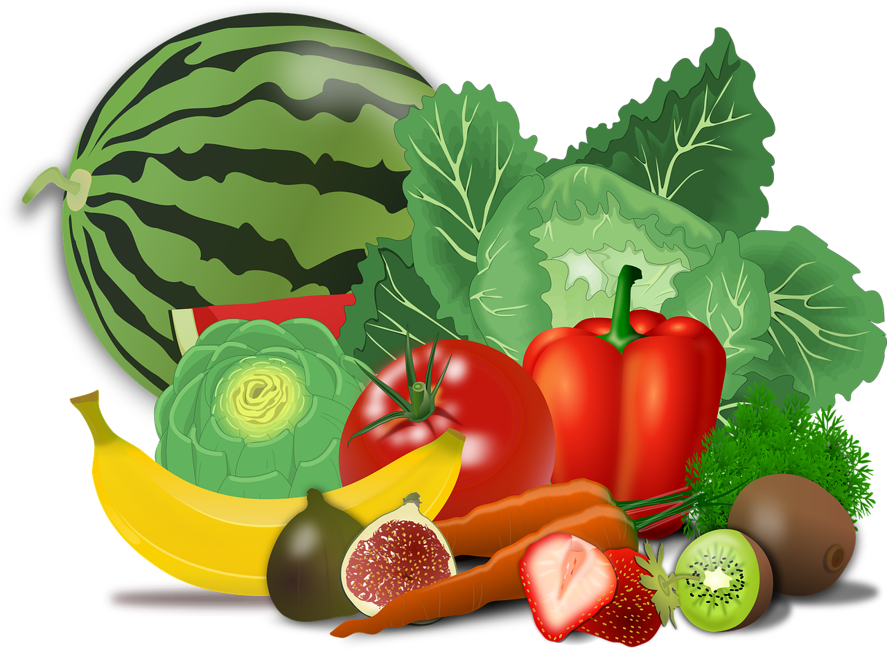 vegetables, fruits, food, artichoke, banana, berries, cabbage, carrot, fig, kiwi, pepper, strawberry, watermelon, tomato, veggies, healthy, produce, harvest, organic, cut out, vegetables, vegetables, fruits, food, food, food, food, food