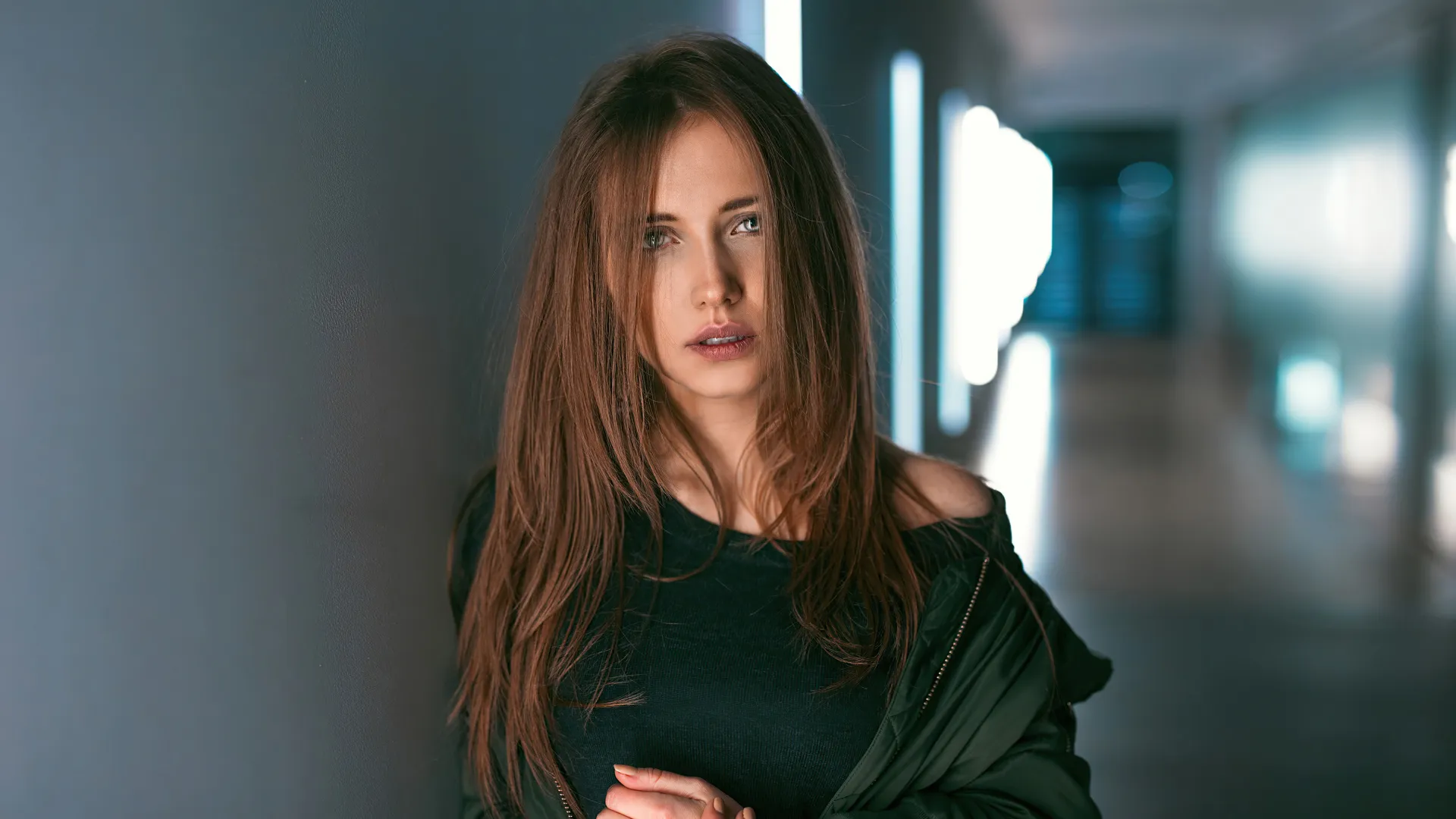 165876 beauty model portrait brown hair lip 1920x1080