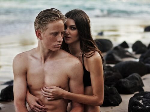 adult, beach, interaction, love, man, ocean, outdoors, people, recreation, romance, sand, sea, seashore, summer, togetherness, vacation, water, woman, hug, embrace, couple, caucasian, adult, love, romance, romance, nature, couple, couple, couple, couple, couple