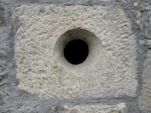 wall, hole, masonry, opening, hole, hole, hole, hole, hole