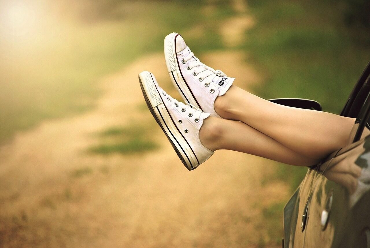 shoes, legs, car, car window, car wallpapers, woman, girl, outdoors, carefree, leisure, lifestyle, feet, footwear, sneakers, converse, sunlight