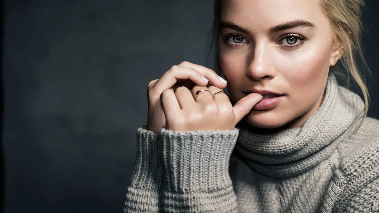5250 harley quinn actor beauty margot robbie lips 1920x1080