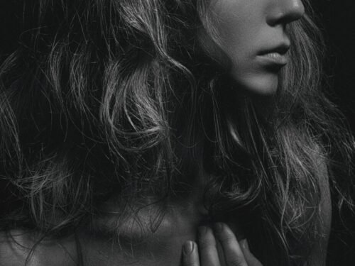 portrait, woman, beautiful, black and white, nude woman, naked woman