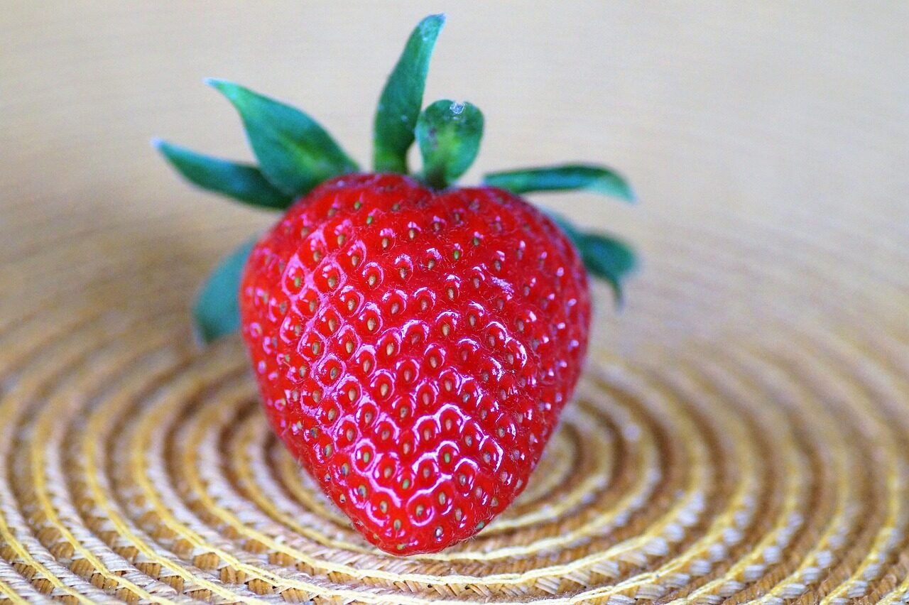 strawberry, fruit, fresh strawberry, ripe strawberry, close up, macro