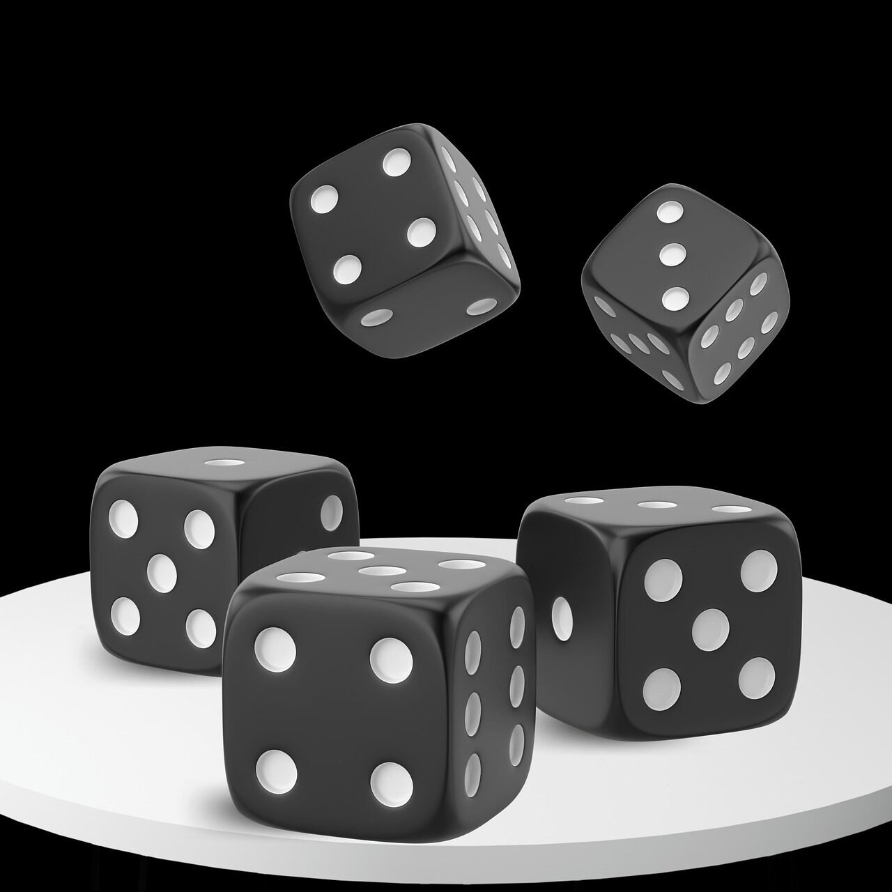 dice, game, to play, roll the dice, gambling, random, monochrome, black and white, dice, dice, dice, dice, dice