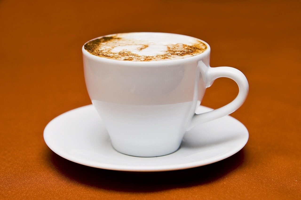 cappuccino, drink, cup, coffee, cup of coffee, coffee cup, mug, mocha, espresso, caffeine, saucer, breakfast, café, closeup, cup, coffee, coffee, coffee, coffee, coffee, coffee cup