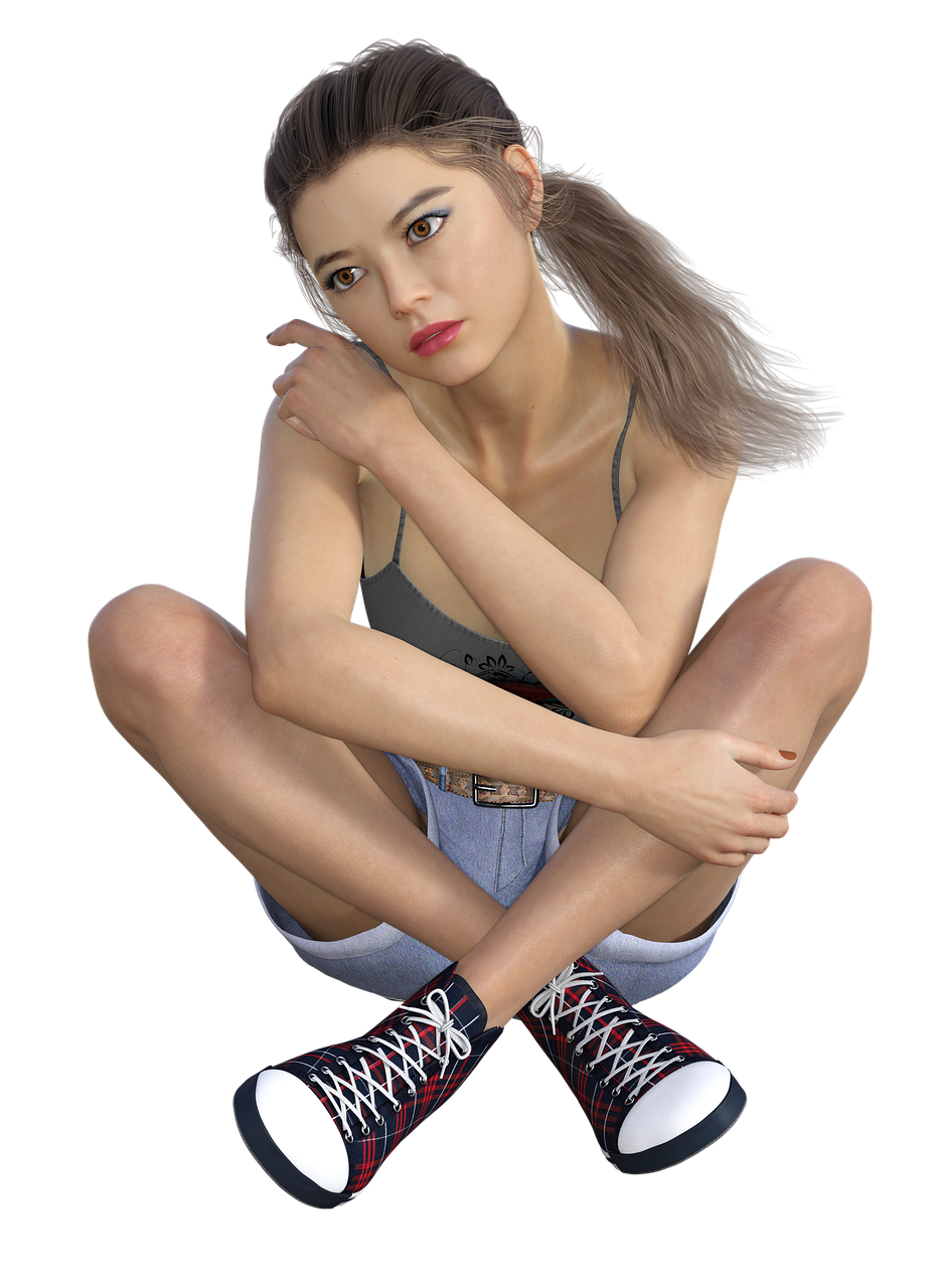 woman, teenager, teen, female, clothing, pose, expression, emotion, isolated, portrait