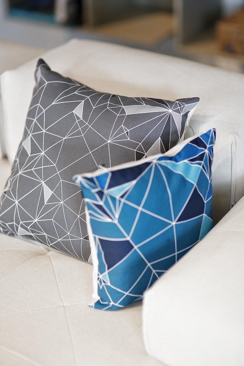 pillows, pillow, geometric, grey, blue, nendo, boconcept, pillows, pillow, pillow, pillow, pillow, pillow