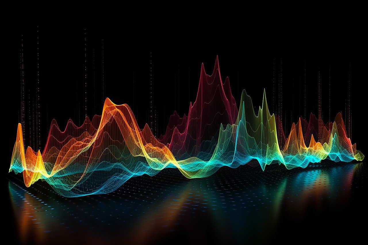 ai generated, frequency, sound, wave, chart, colorful, graph, sound waves, music, audio, cyber, electronic, technology, hear, listen, color, creative, design, create