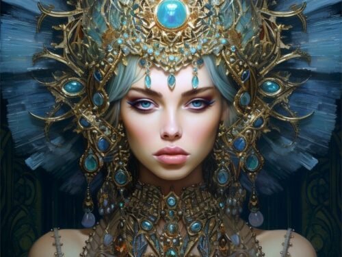 ai generated, woman, godess