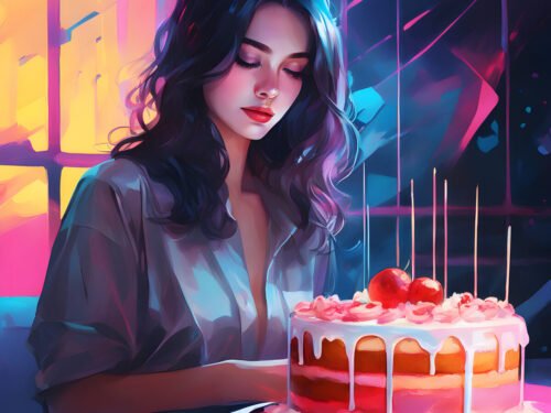 woman, birthday cake, cake, food, happy birthday, girl, beauty, celebration, portrait