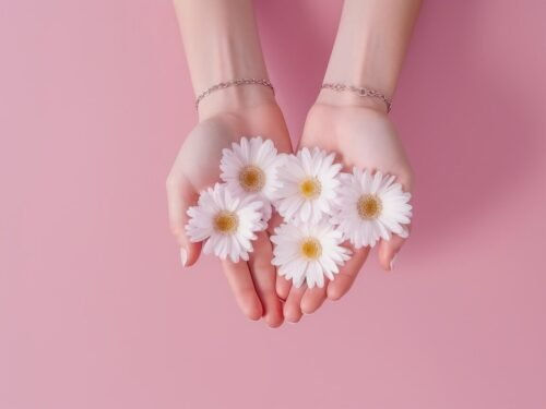 flower, beauty, hand, petals, bloom, spa, woman, care, body, pink, manicure, nature, cosmetics, orchid