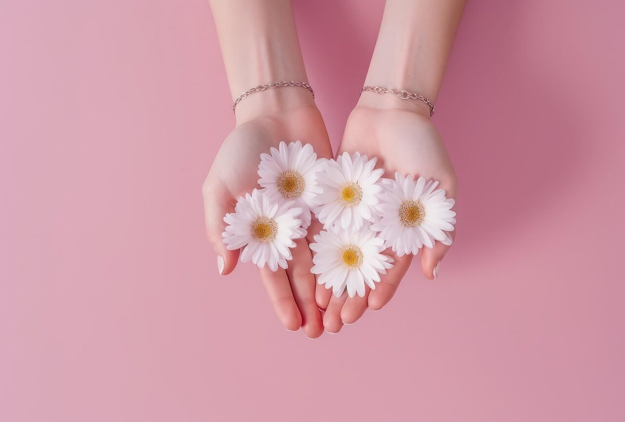 flower, beauty, hand, petals, bloom, spa, woman, care, body, pink, manicure, nature, cosmetics, orchid