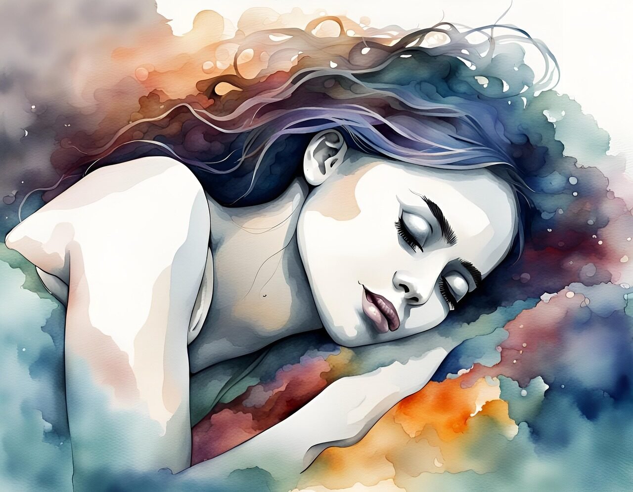 dream, sleep, bed, dream world, spiritual, meditation, zen, ai generated