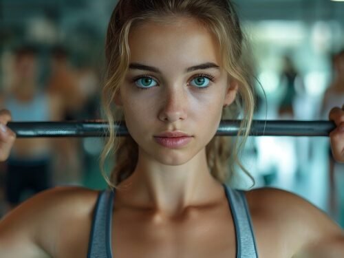 ai generated, woman, model, gym, fitness, exercise, strengthening, condition, cardio, muscles, sport