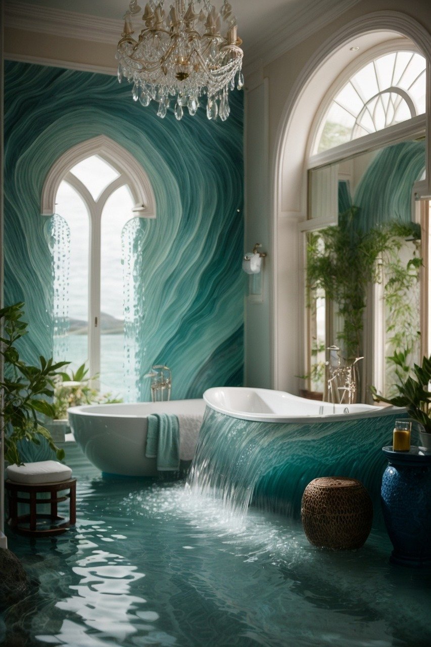 bath, bathroom, wellness