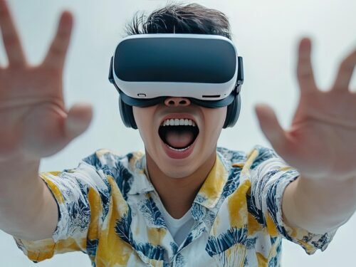 ai generated, virtual reality, headset, vr, virtual, reality, metaverse, exploration, adventure, technology