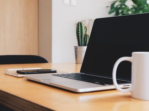 office, desk, business, working, coffee cup, mobile, phone, macbook, computer, laptop, technology, coffee, cup, mug, notepad