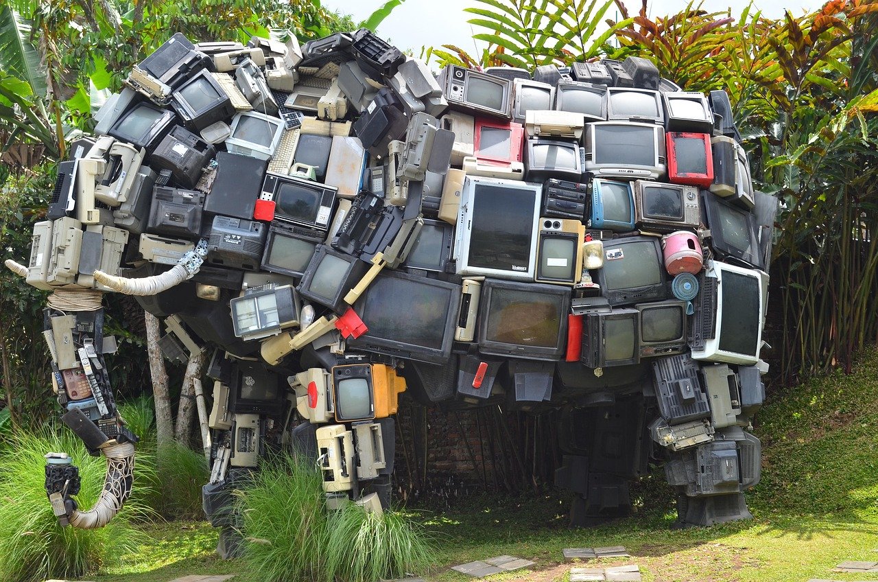 elephant, creative, television, modern art, exposition, garden, television, television, television, television, nature, television