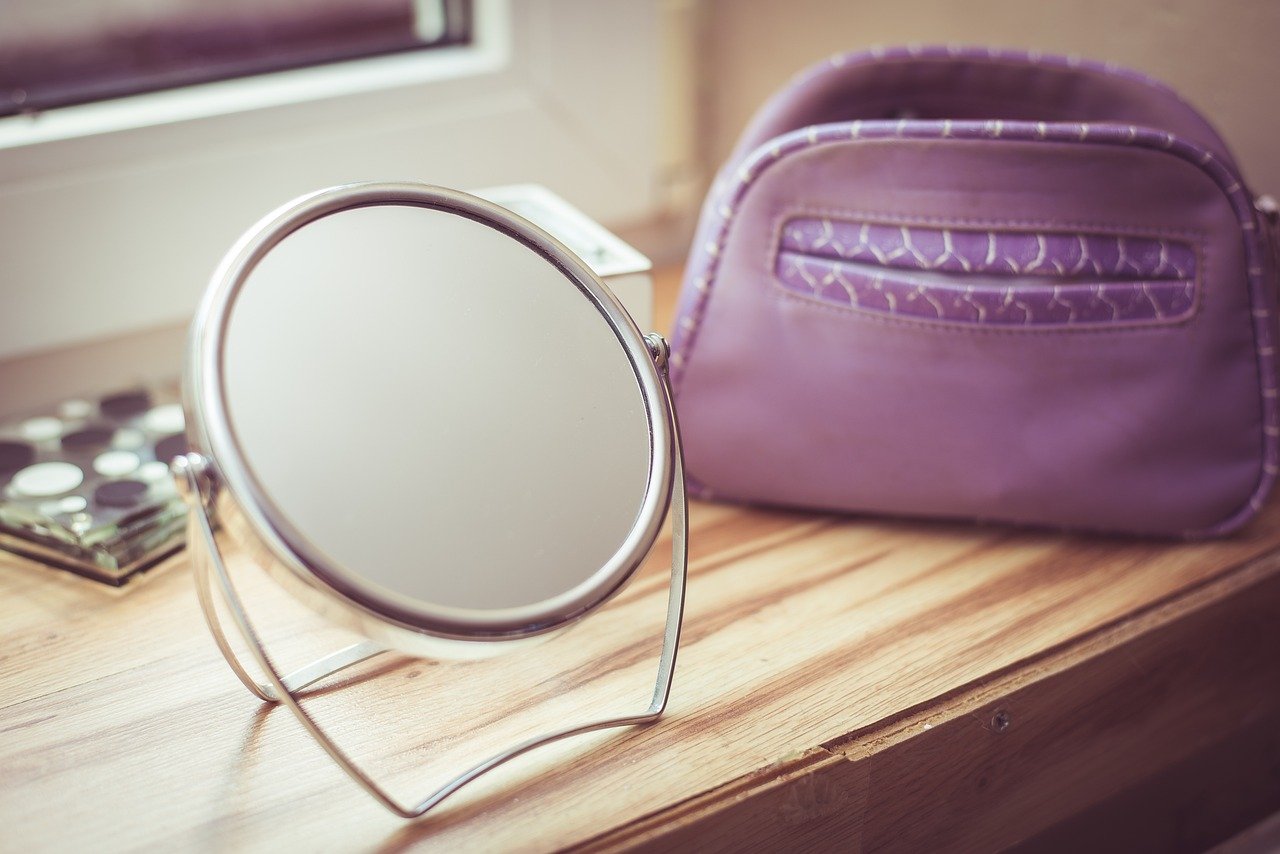 mirror, beauty, toiletry bag, cosmetics, mirror, mirror, mirror, mirror, mirror, toiletry bag