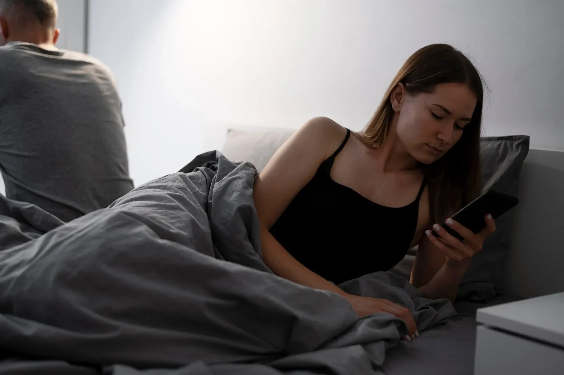 Bad sex concept with upset couple