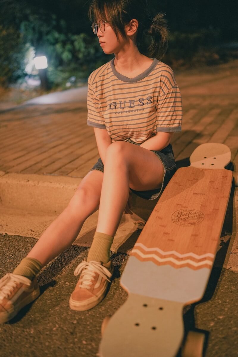 a person sitting on a bench