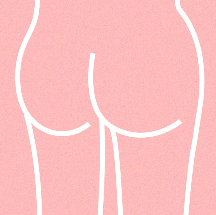 5 skirtingų tipų užpakalio formos su paaiškinimais. 4. Suapvalinti sėdmenys