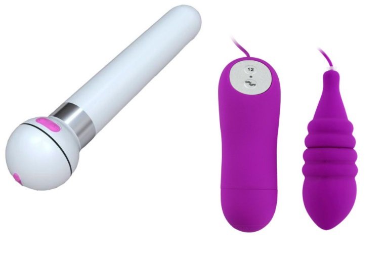Touch Vibe ir Pleasure Shell vibratoriai su briaunomis