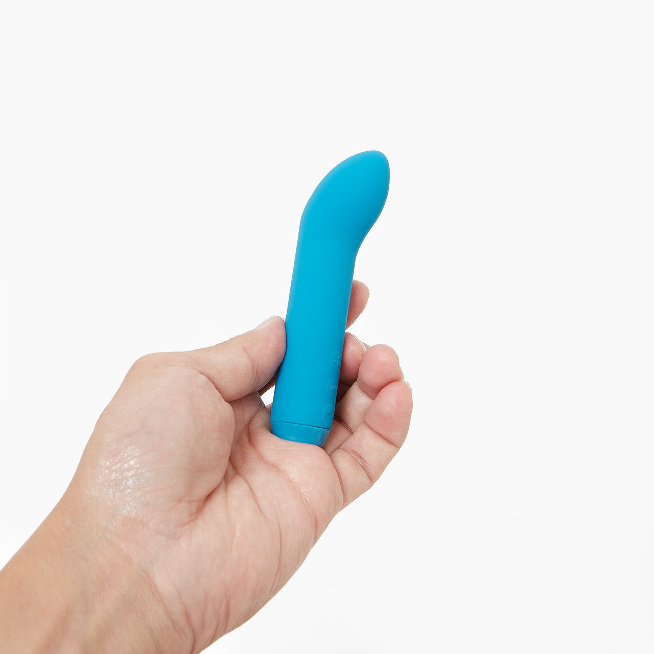 Je Joue G-Spot Bullet Vibrator', a compact turquoise toy held in a hand