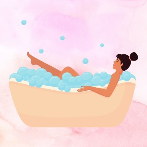 Clean your body with a warm shower or bath after a vaginal massage.