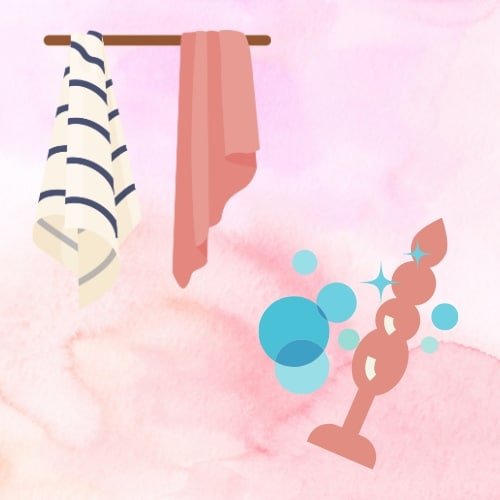 Clean your props and sex toys after a vaginal massage.