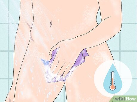 Step 7 Rinse off the dye with warm water and a washcloth.