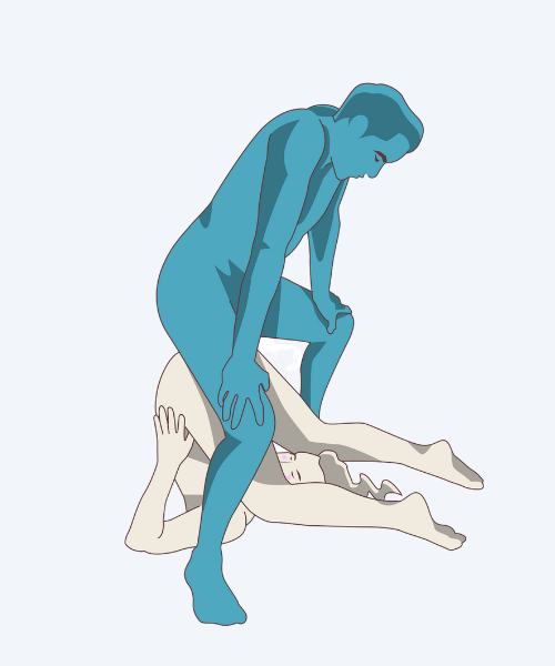 Illustration of the The Pile Driver Sex Position