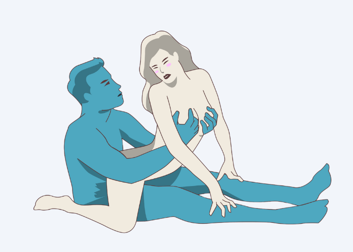 Illustration of the Reverse cowgirl Sex Position