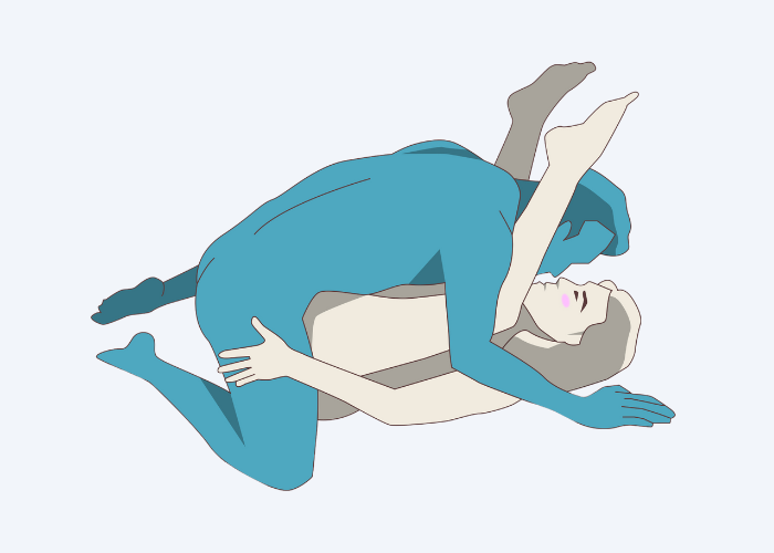 Receiver on their back, legs up sex position