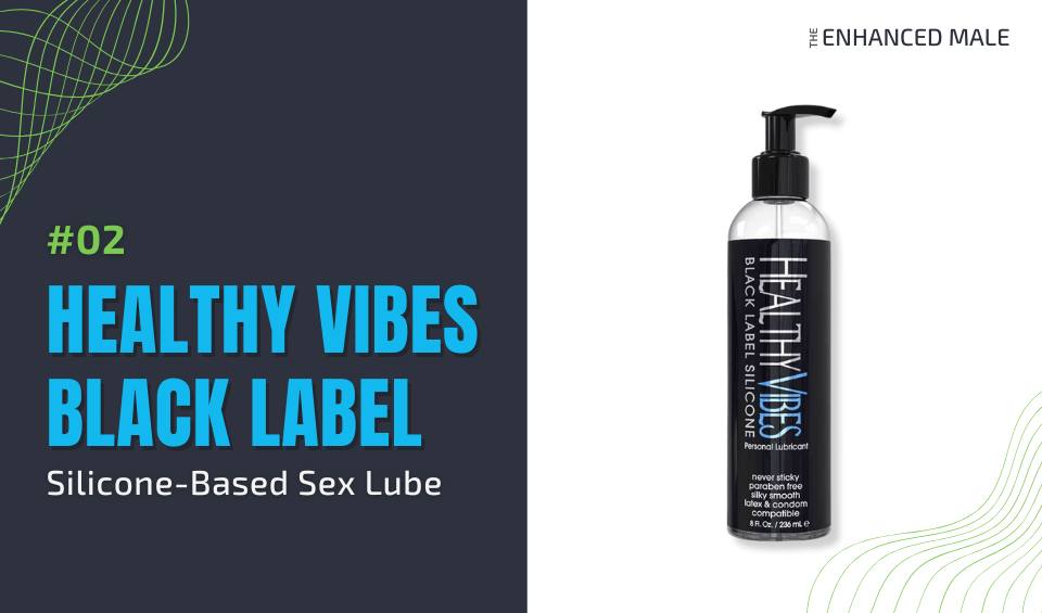 Black Label Silicone-Based Sex Lube by Healthy Vibes