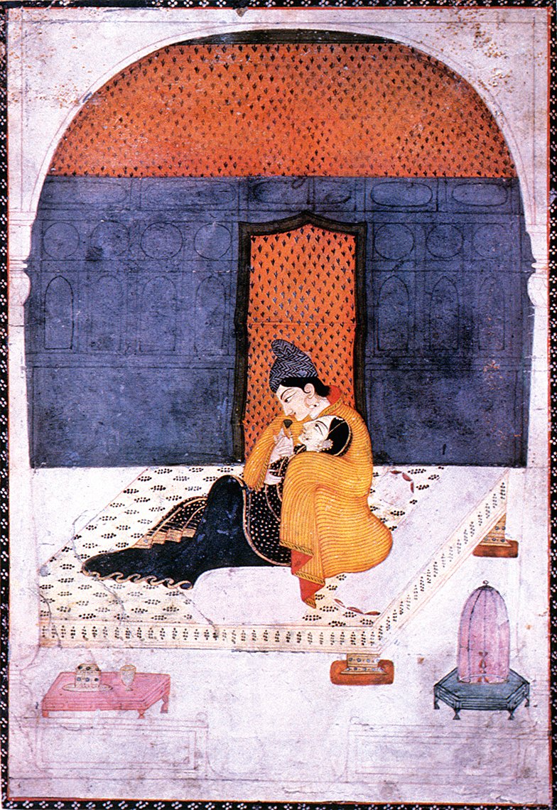 KAMA SUTRA, 18th CENTURY. /nIndian miniature painting, Garwhal, late 18th century.