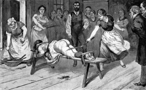 Whipping of girl