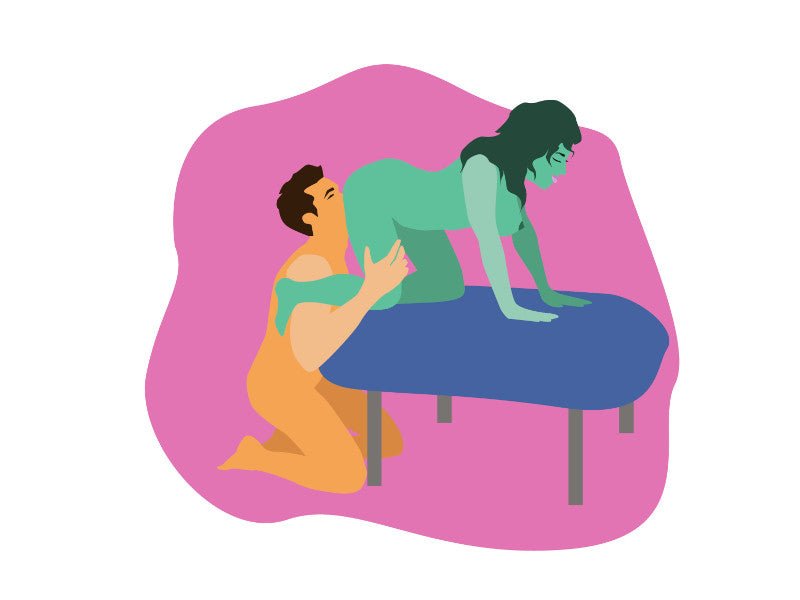 Cunnilingus from behind position example