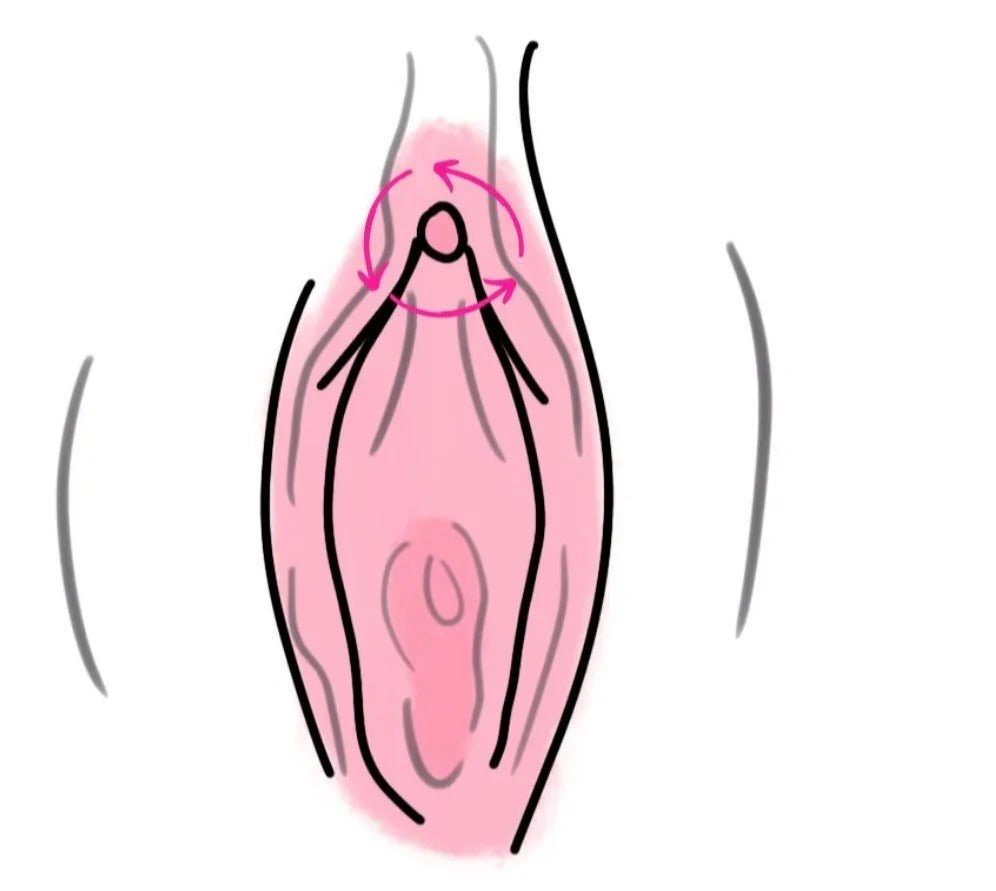 circles around vulva illustration