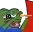 animated pepe frog happy to keep pulling the lever
