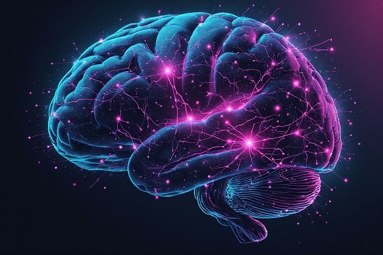 Abstract brain illustration representing psychology and arousal