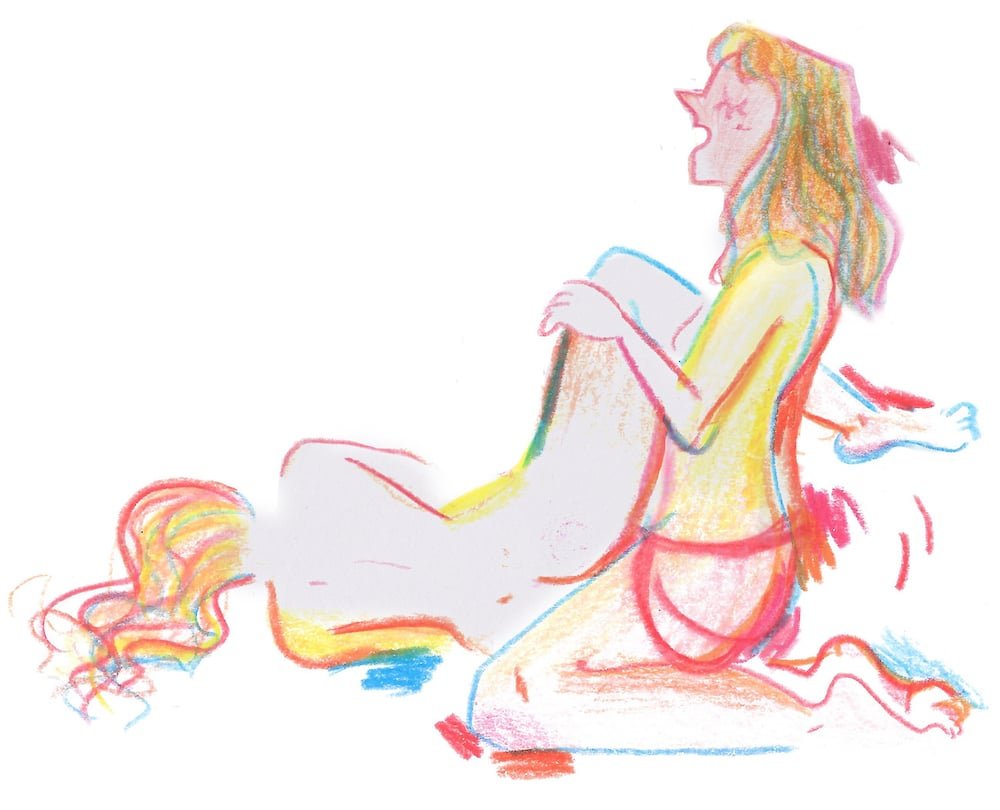 Leg lift lesbian sex position