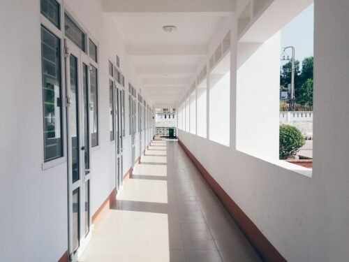 empty building hallway