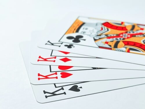 a close-up of some cards