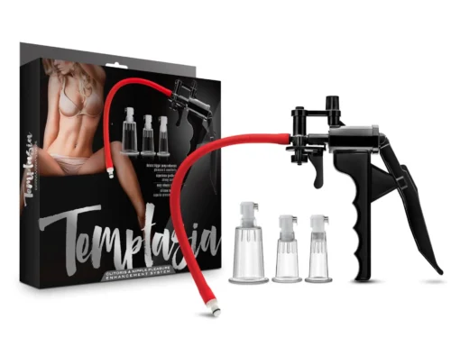 Klitorio ir spenelių pompa moterims „Temptasia Clitoris Pleasure System“ iš „Blush“ kolekcijos